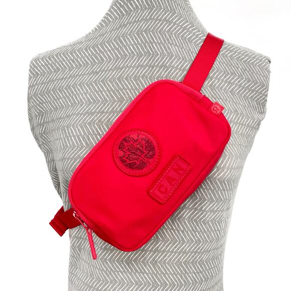 NEW Lululemon Red Future Legacy Mini Belt Bag Team Canada Canadian Olympics Gear - Picture 1 of 13